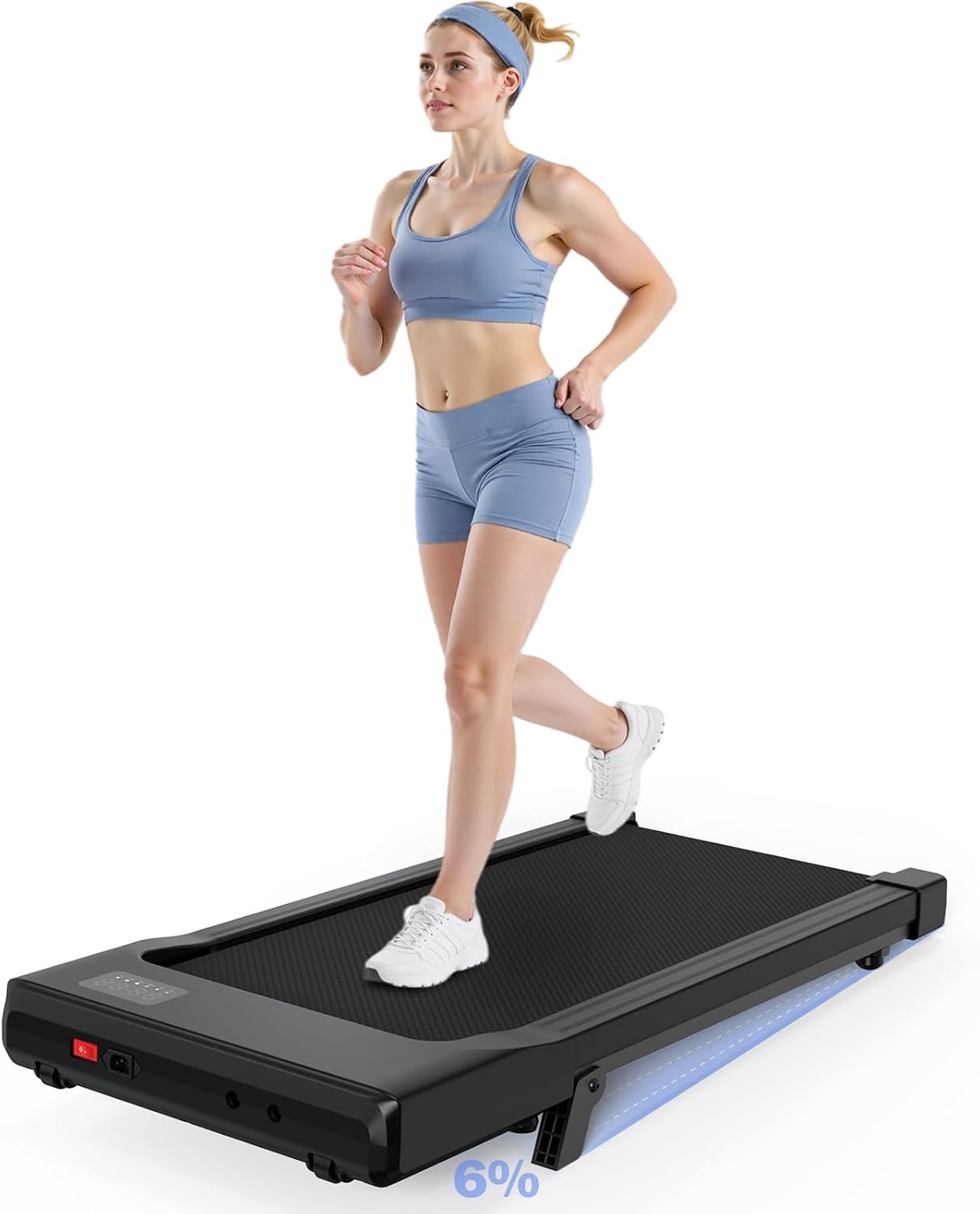Detalle de Lacuffy BA Walking Pad Treadmill with 6% Incline and 2.5 HP Motor