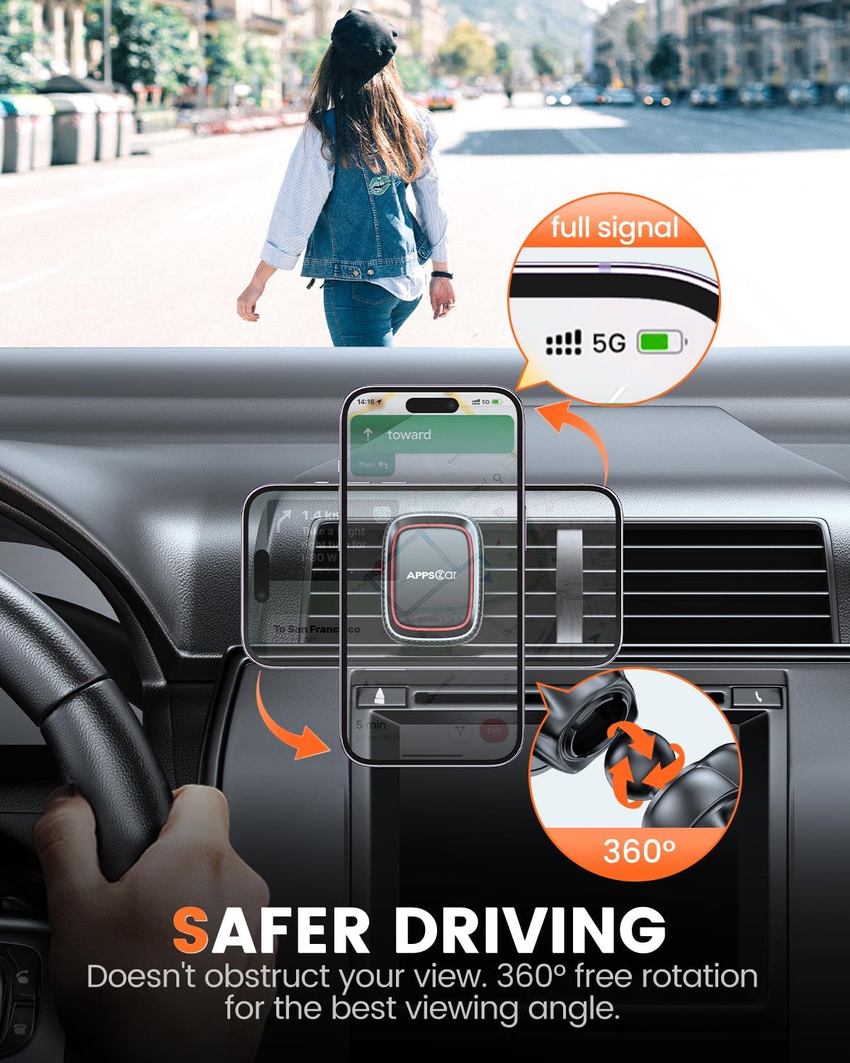 Detalle 2 de APPS2Car Magnetic Phone Mount 2 Pack