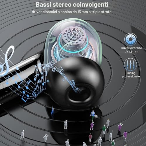 Detalle de Nerunsa auricolari Bluetooth 5.4
