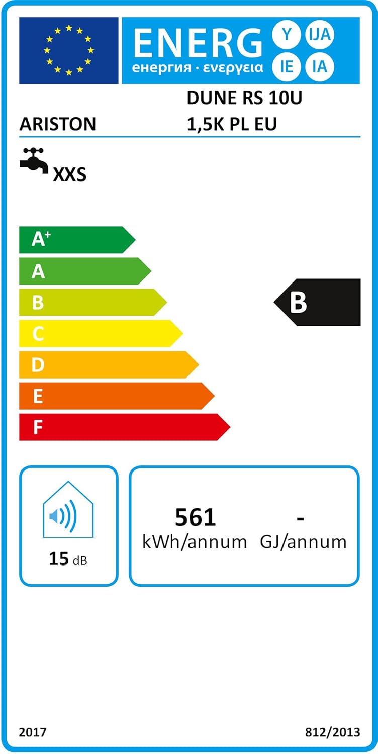 Thumbnail 6 de Ariston Dune RS: Scaldabagno Elettrico 10 L con Display LED – Beige Sottolavello 220V, Classe A
