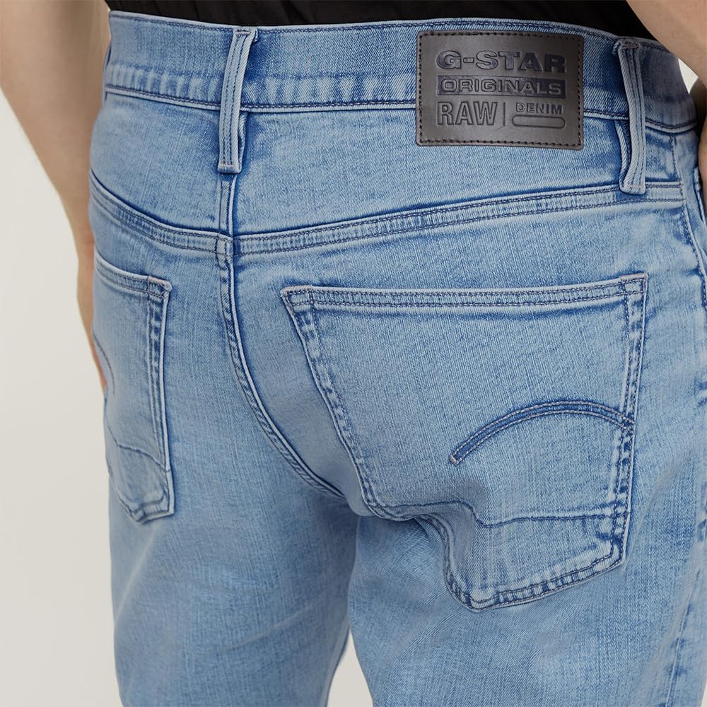 Detalle de G-Star Herren 3301 Slim Jeans – Slim Fit mit Midrise und klassischem Five-Pocket-Design