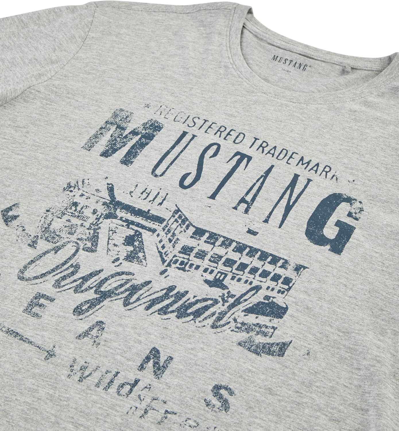 Thumbnail 6 de MUSTANG Herren T-Shirt Regular Fit – Baumwolle 4er Pack, Rundhals, Kurzarm