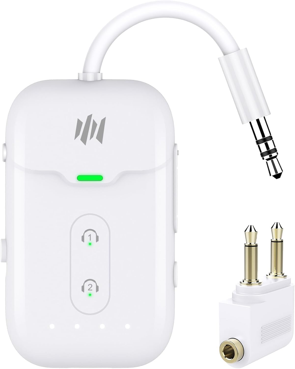Detalle 2 de Bluetooth 5.4 Sender & Empfänger 2-in-1 – Flugzeug-Adapter mit aptX Low Latency