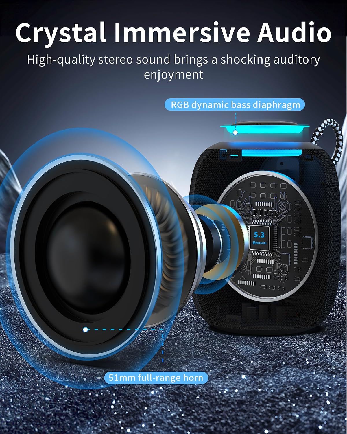 Detalle 2 de Oraolo Bluetooth Speaker, IPX7