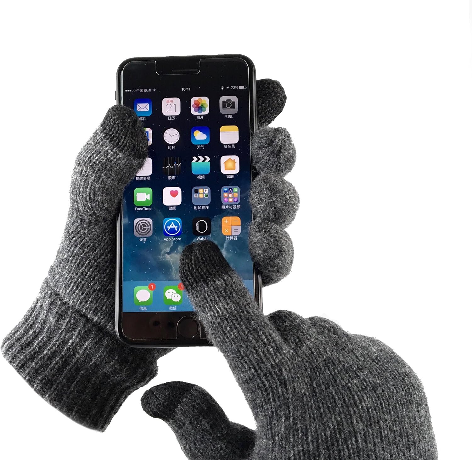 Thumbnail 5 de BRUCERIVER Gants laine homme avec Thinsulate