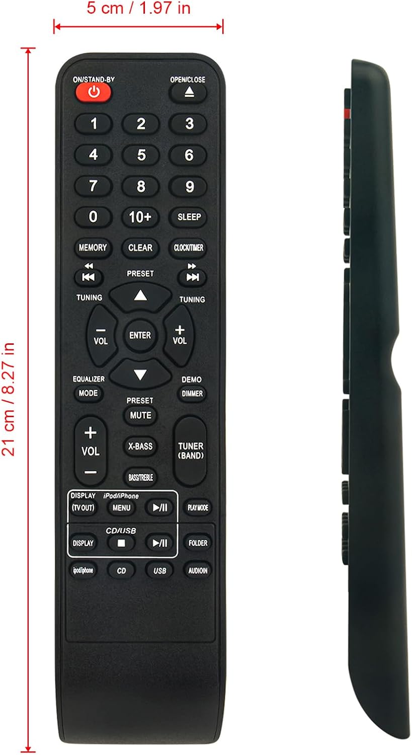 Thumbnail 6 de RRMCGA246AWSA Replaced Remote Control for Sharp CD Audio Systems