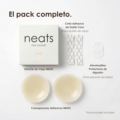 Detalle de NEATS Pezoneras Pearl (8 cm): Sujetador Adhesivo Hipoalergénico de Silicona Reutilizable