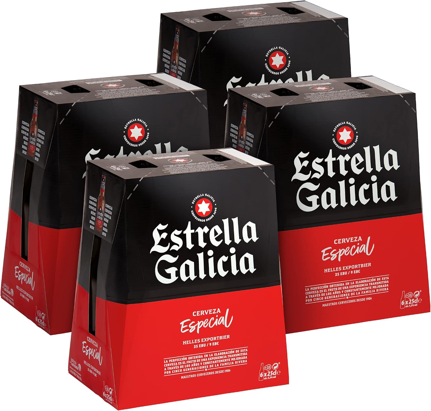 Detalle de Estrella Galicia Especial Pack 24 x 25 cl 🍺