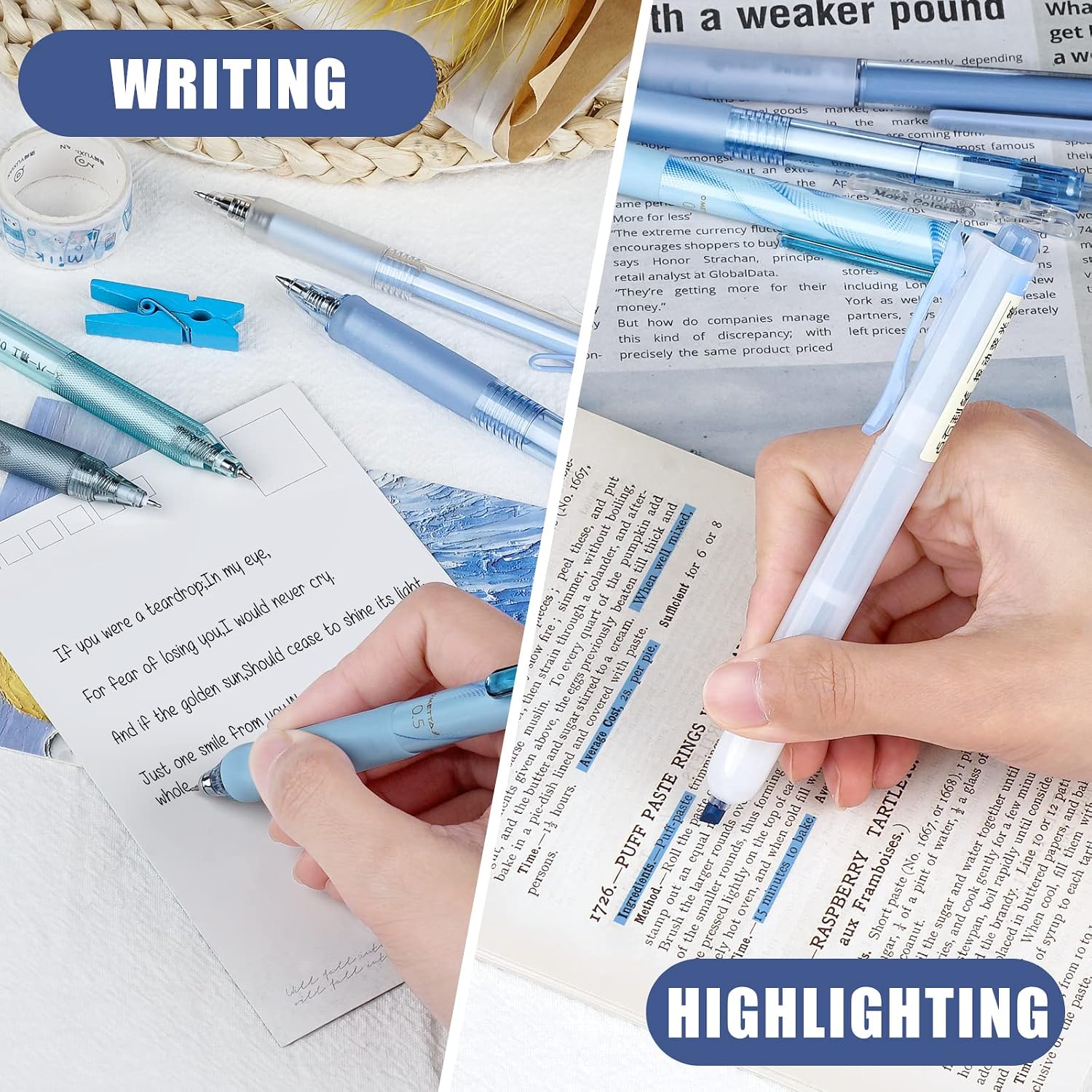 Thumbnail 6 de Four Candies Gel Pen Set (Pack of 12) 0.5mm Fine Tip – Ocean Series macaron-style pens for school, office & journalling