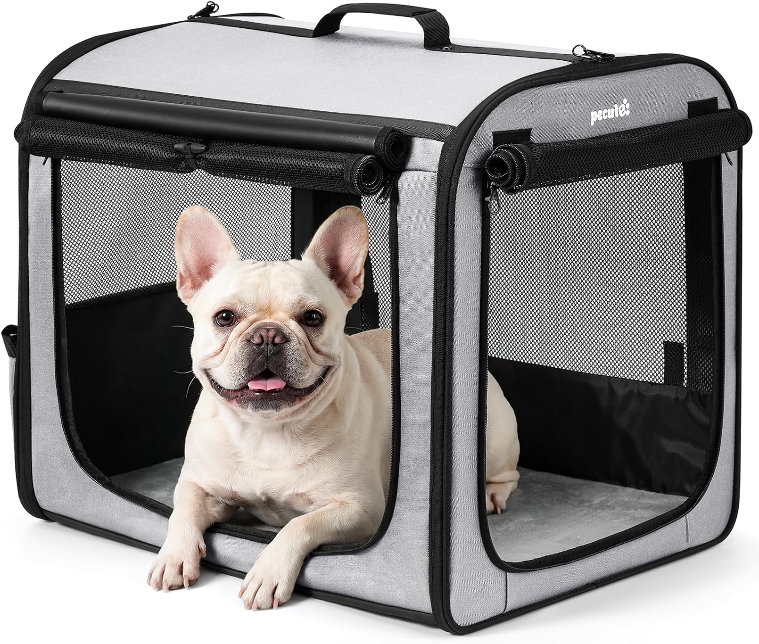 Detalle de pecute Hundetransportbox Stabil 61x52x45 cm