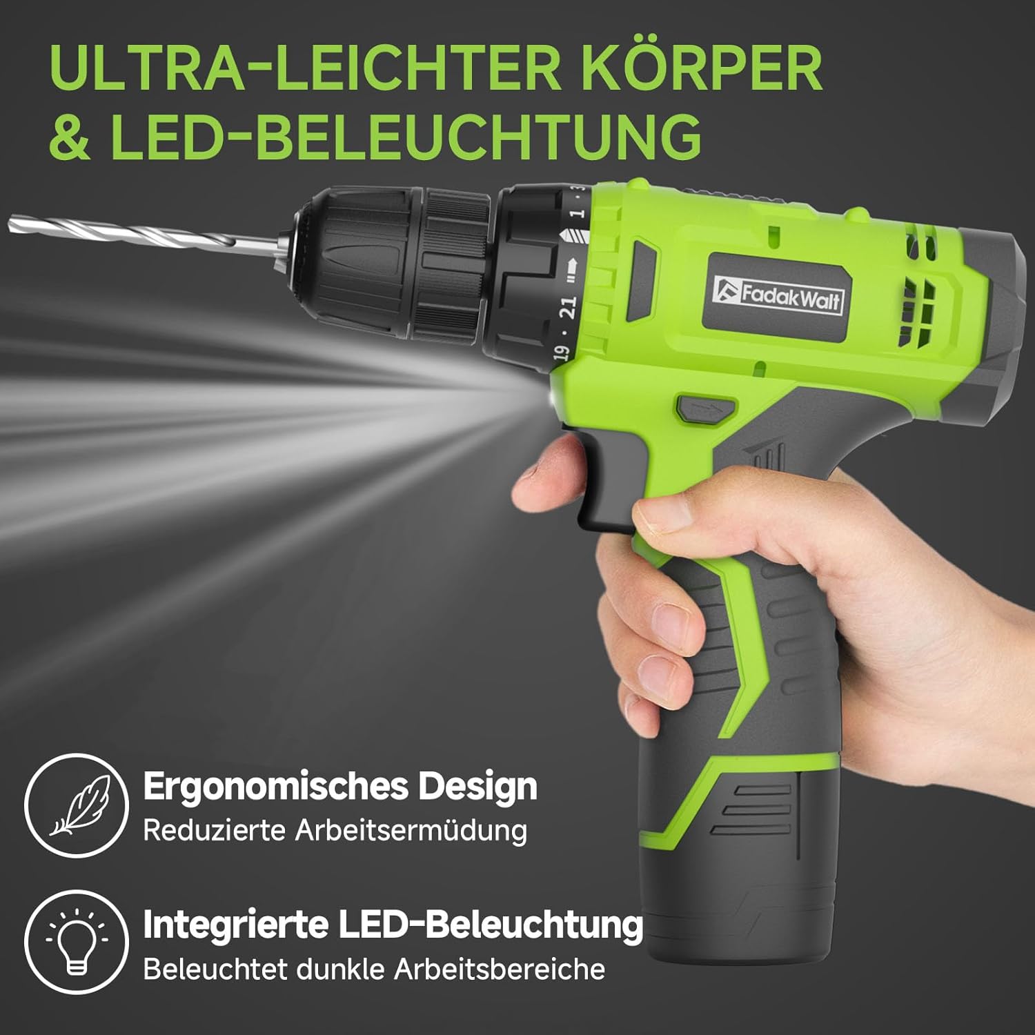Thumbnail 5 de 12V cordless drill with 3/8 inch chuck