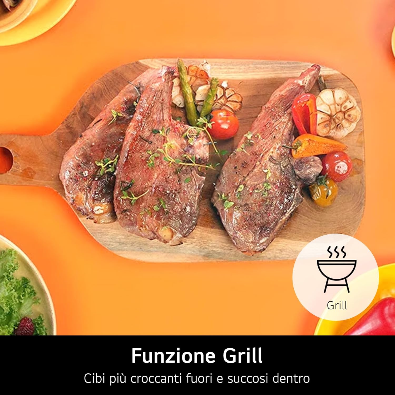 Thumbnail 2 de LG MH6032GAS microonde con grill da 20 litri 700 W: timer, orologio e Smart Diagnosis