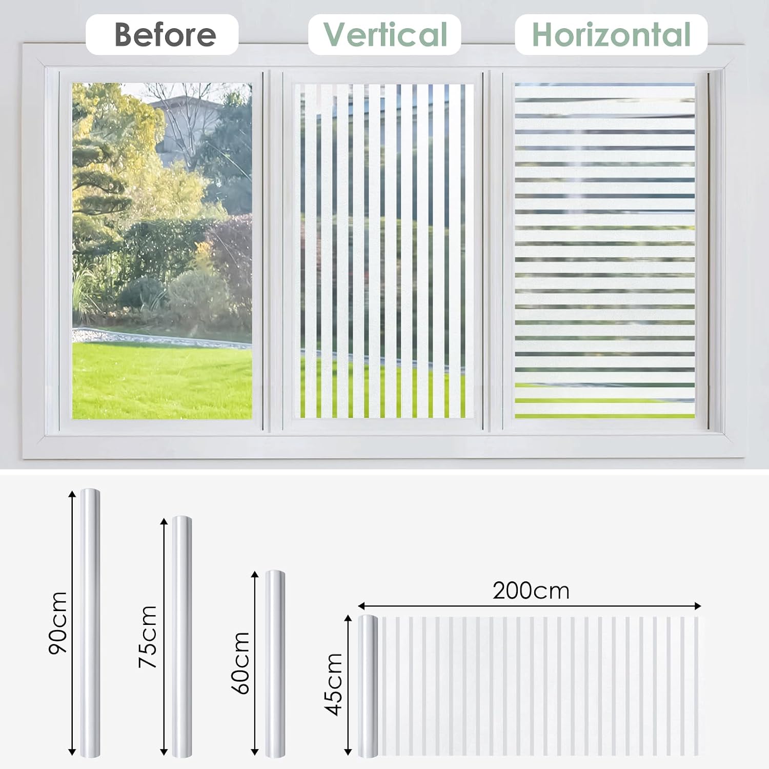Thumbnail 4 de rabbitgoo Window Film Privacy 75x200 cm