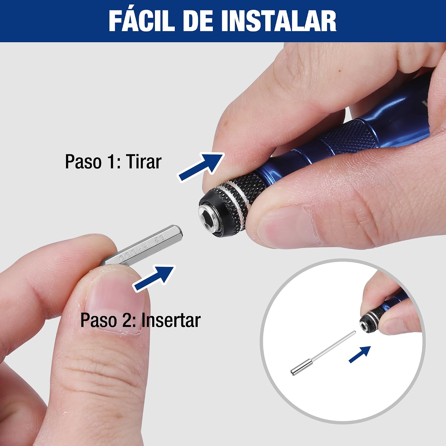 Detalle de WORKPRO Juego de Destornilladores de Precisión 44 en 1