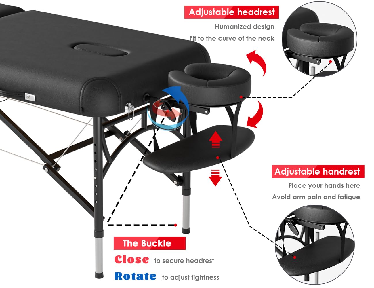 Thumbnail 2 de CLORIS 84" Professional Massage Table