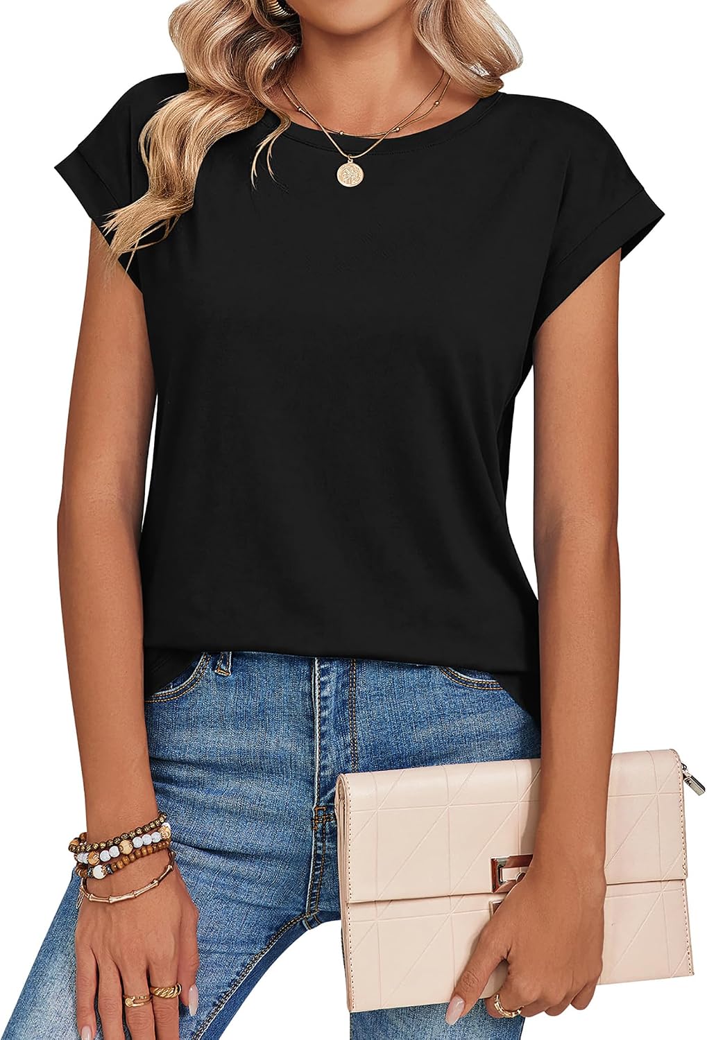 Thumbnail 5 de Zeagoo Cap Sleeve Tops for Women
