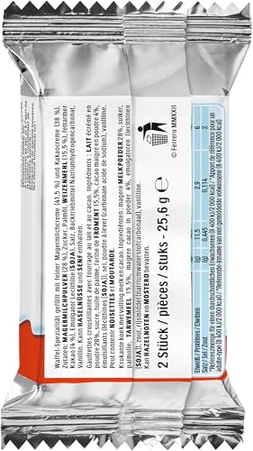Detalle de Kinder Cards – 30 Packungen mit je 2 Waffeln im Keksformat (30 x 25,6 g)