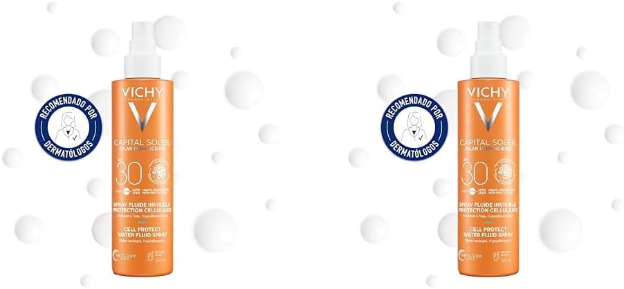 Detalle 2 de Vichy Capital Soleil Cell Protect Invisible SPF30 Sun Protection Spray (200ml) for All Skin Types