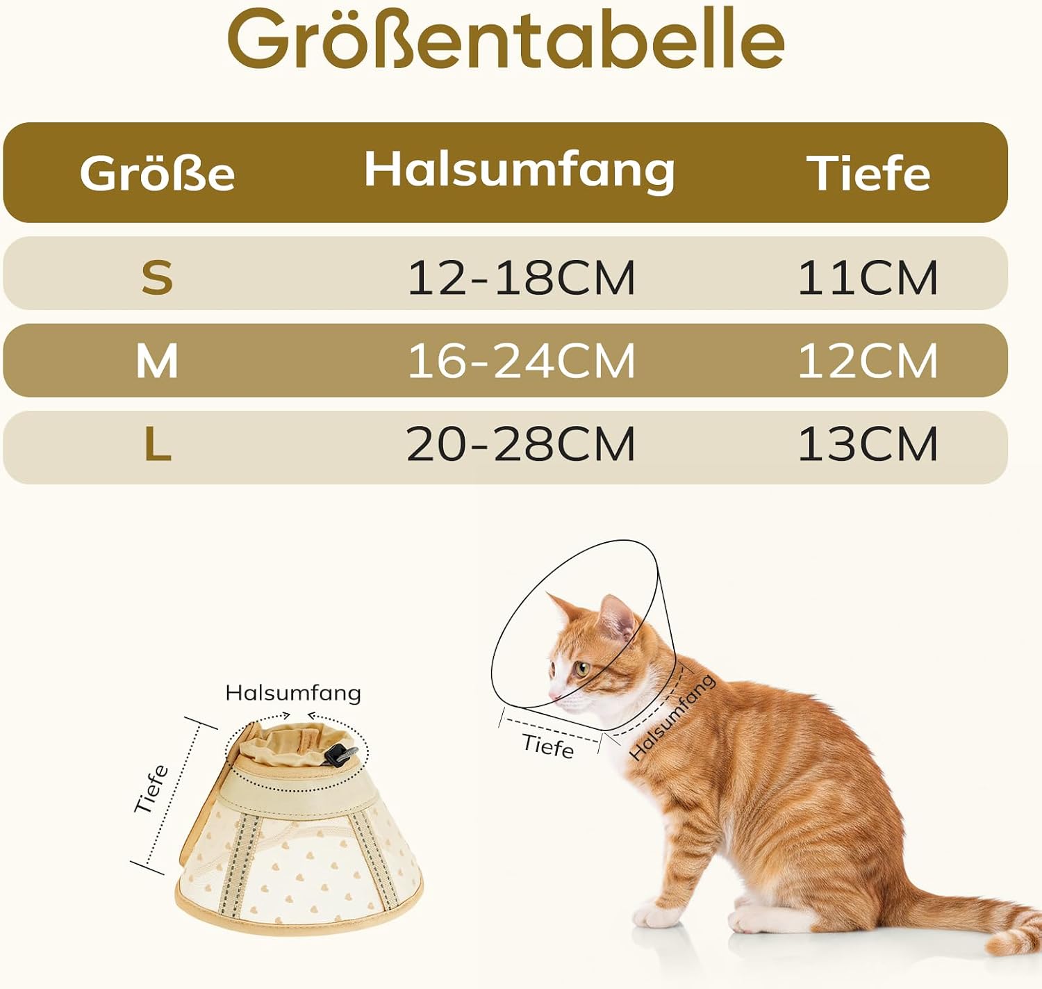 Thumbnail 4 de Supet Weiche Halskrause Katze – luftdurchlässige Netzhalskrause für postoperative Pflege (3 Größen)