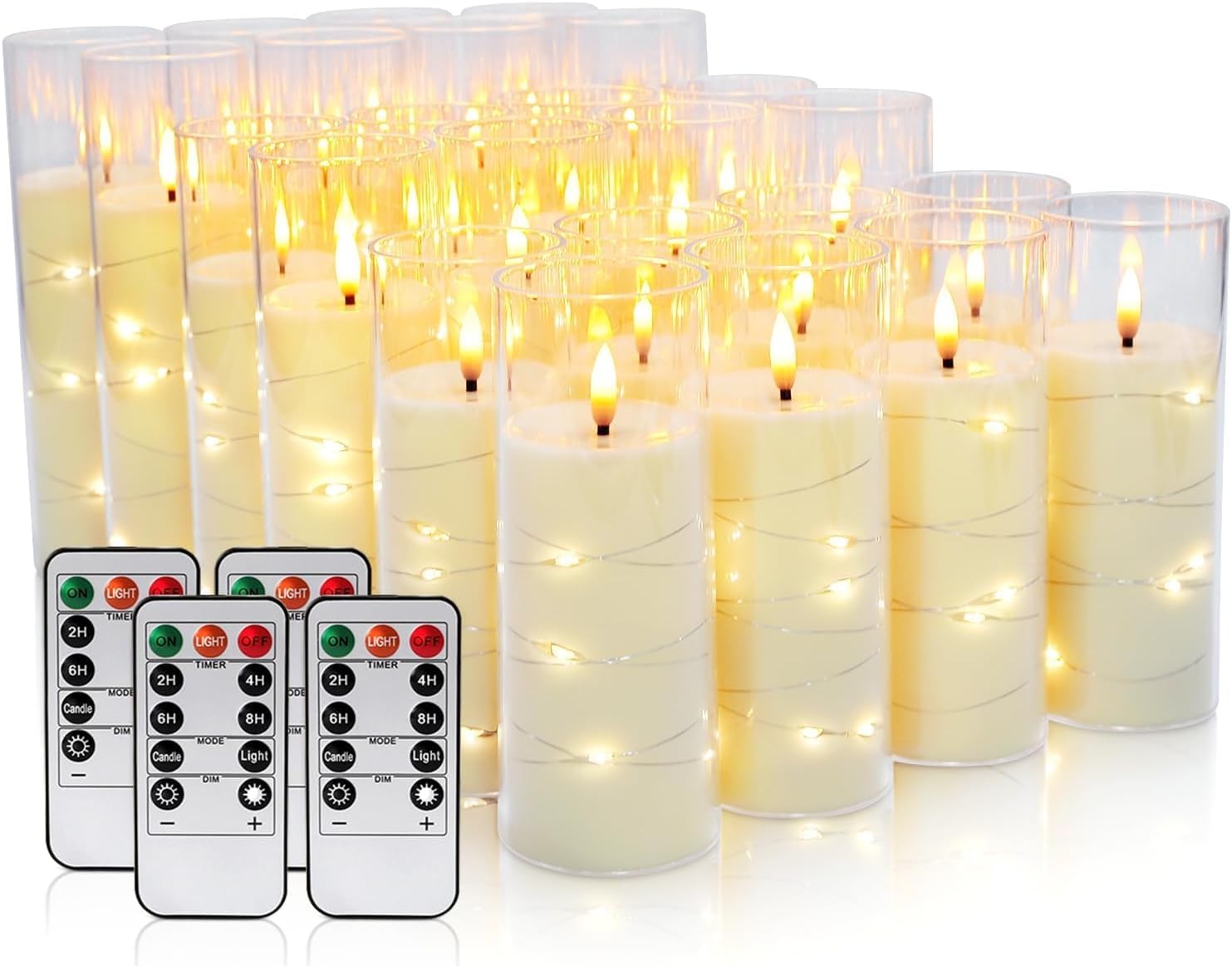 Detalle de Grcdoyvl Flameless LED Candles, 24-Piece Set