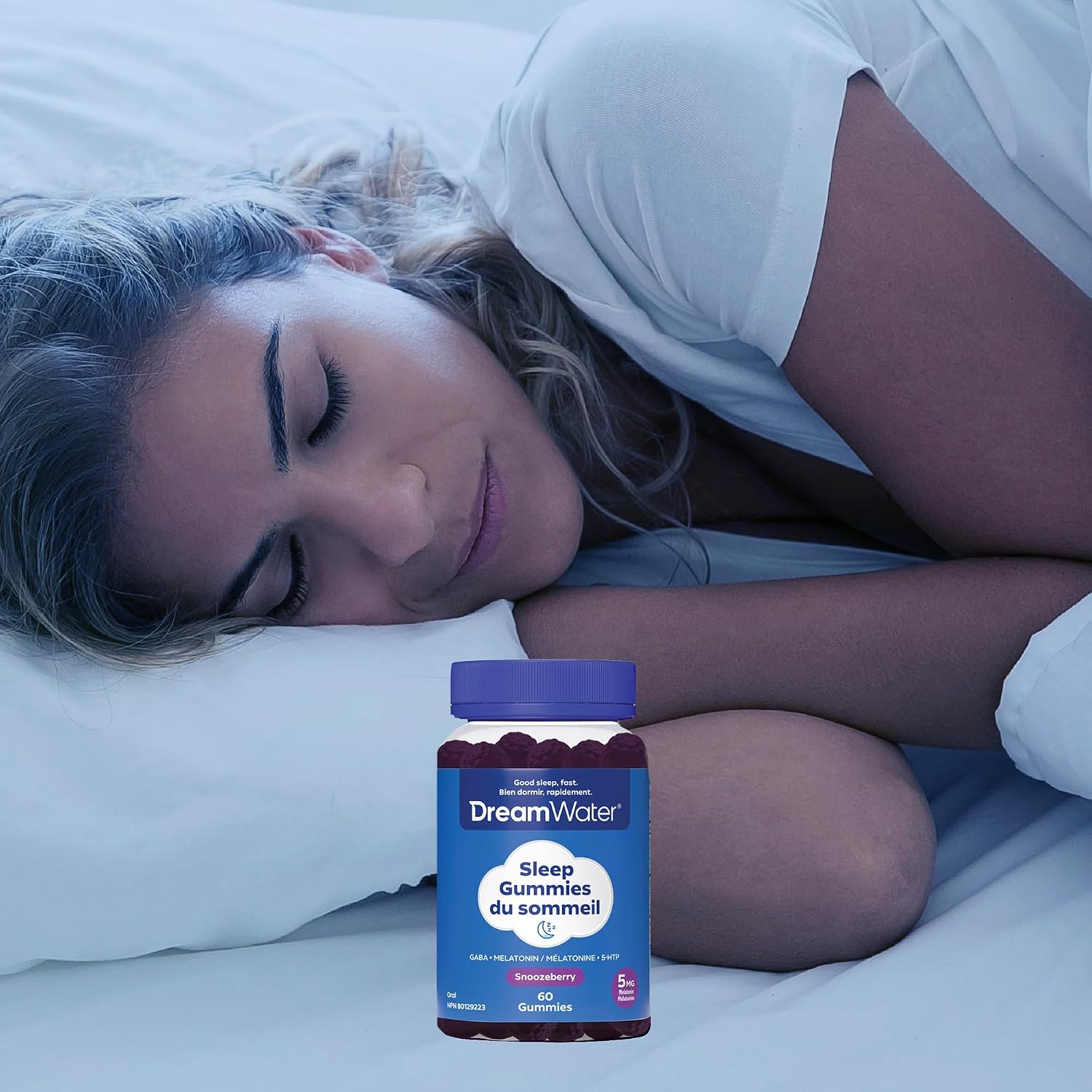 Thumbnail 6 de Dream Water Snoozeberry Sleep Gummies with Melatonin, GABA & 5-HTP, 60 Count