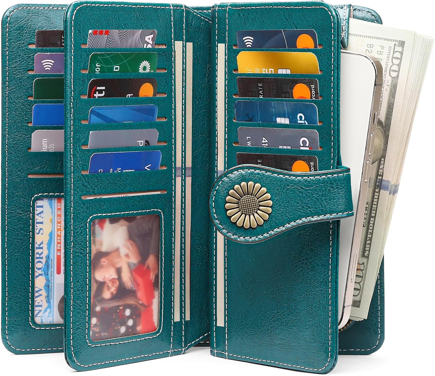 Detalle de SENDEFN Women's Leather Wallet