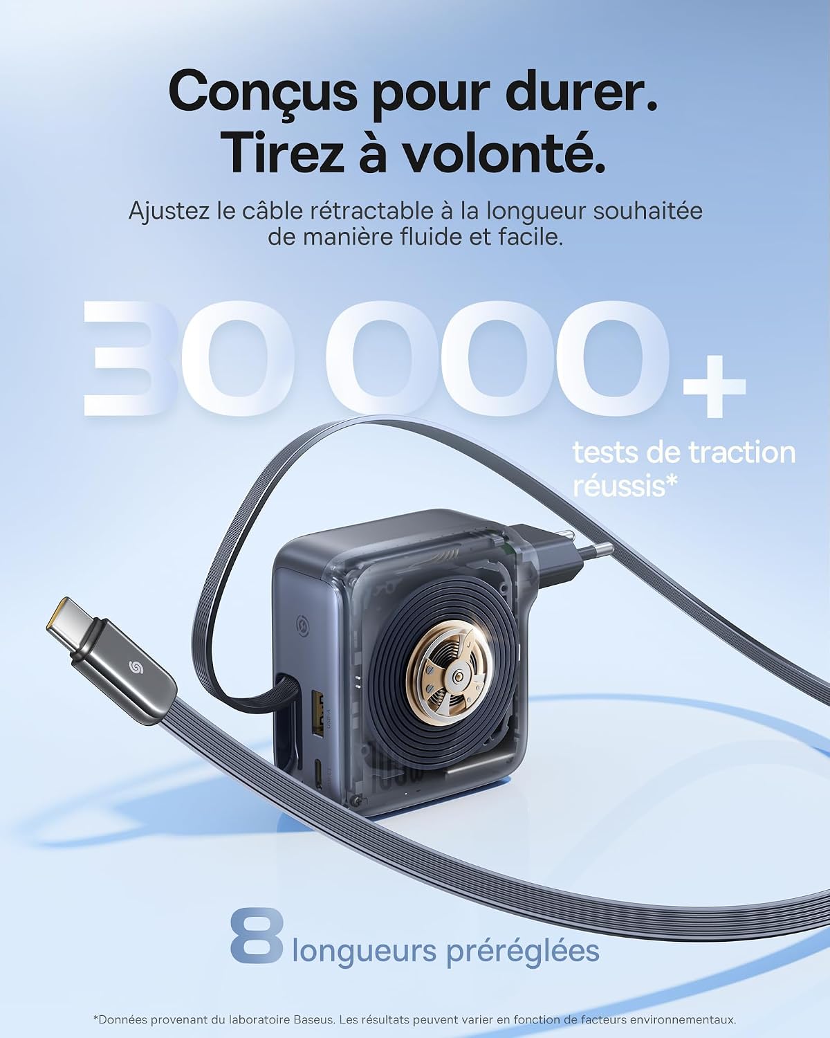 Detalle de Baseus Enercore chargeur USB-C 100 W