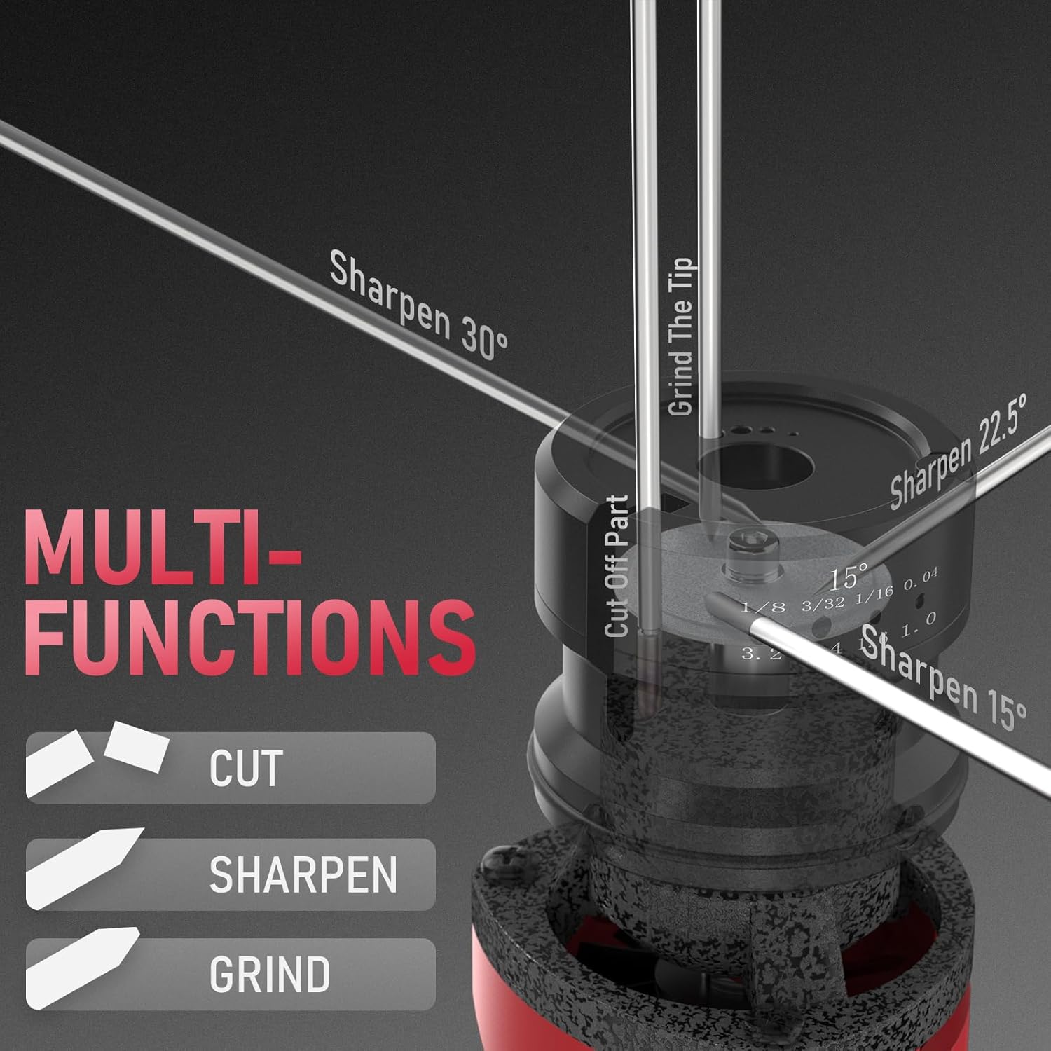Thumbnail 1 de YESWELDER Tungsten Sharpener 3 angles 110V