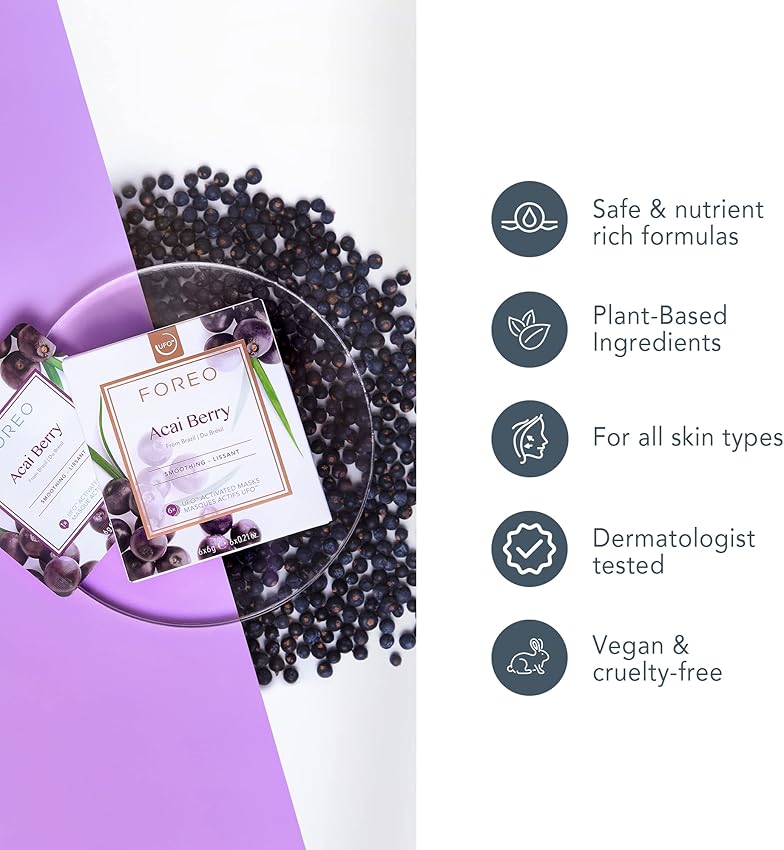 Thumbnail 4 de FOREO UFO Acai Berry — mascarilla facial 6 uds