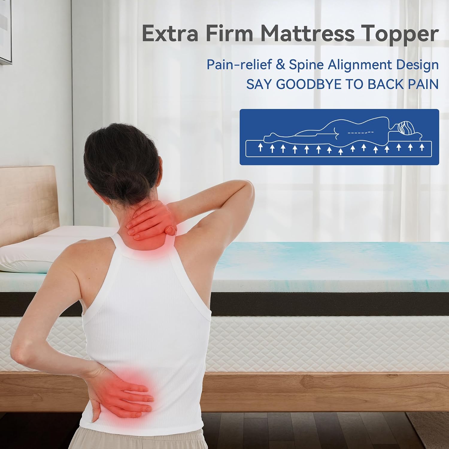 Detalle 2 de Erdoru Mattress Topper, Twin Size