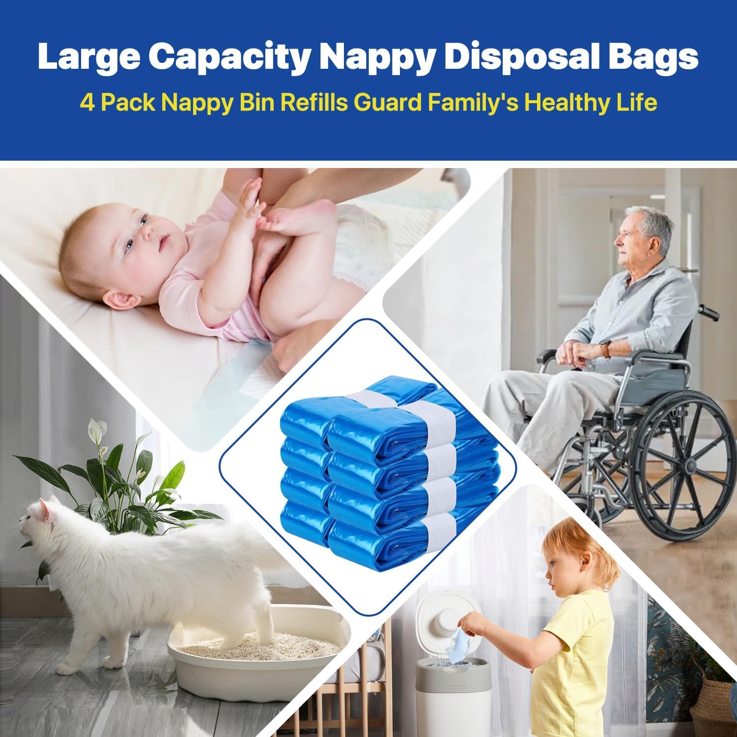 Thumbnail 6 de Nappy Bin Refills 7.5m for Tommee Tippee and Sangenic 🚼