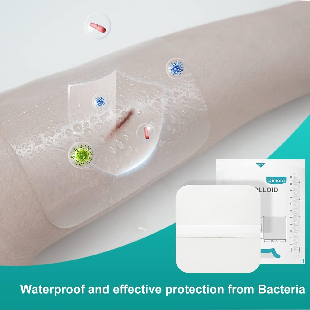 Thumbnail 6 de Dimora Hydrocolloid Dressing – Waterproof, Self-Adhesive Wound Patches (7.5cm x 7.5cm) – 10 Pack