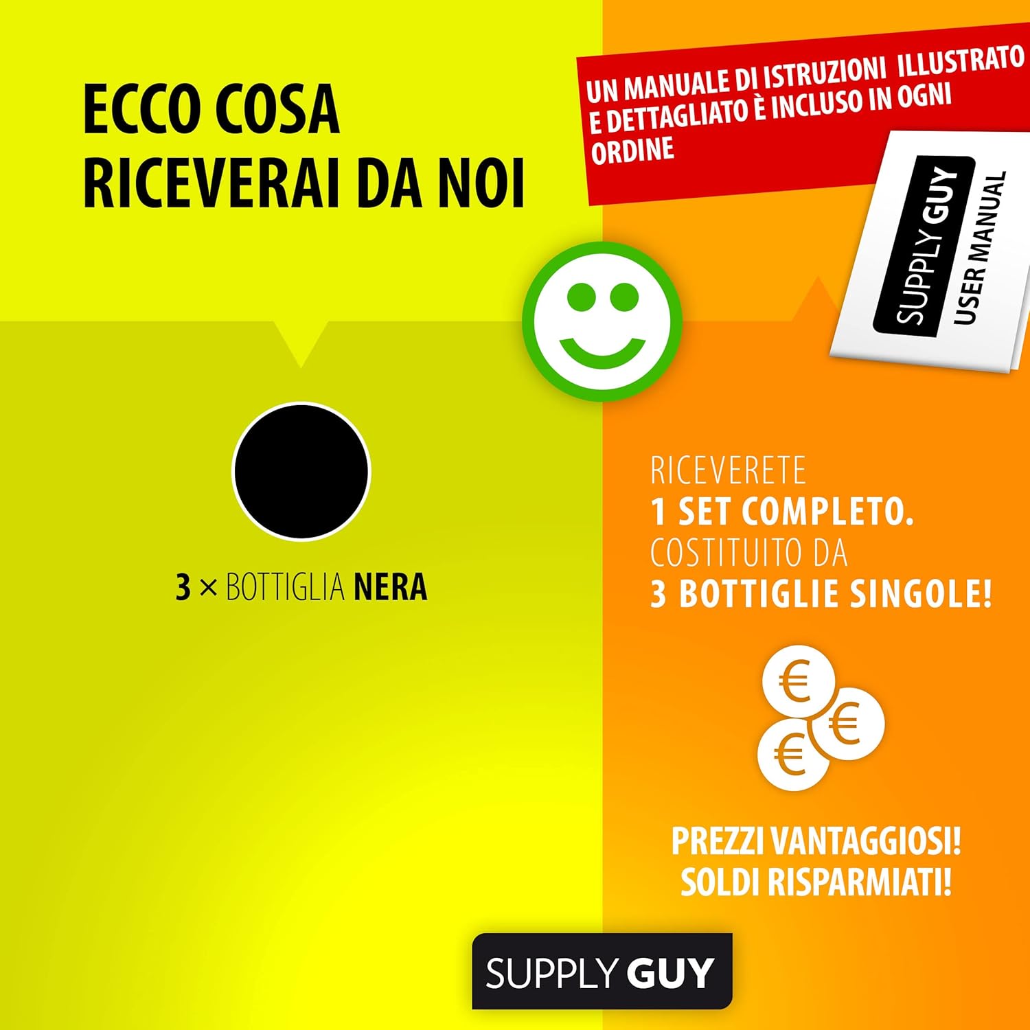 Thumbnail 2 de Supply Guy inchiostro nero pigmentato compatibile Epson 102 per EcoTank ET-4850 e ET-2850 (3 flaconi da 127 ml)