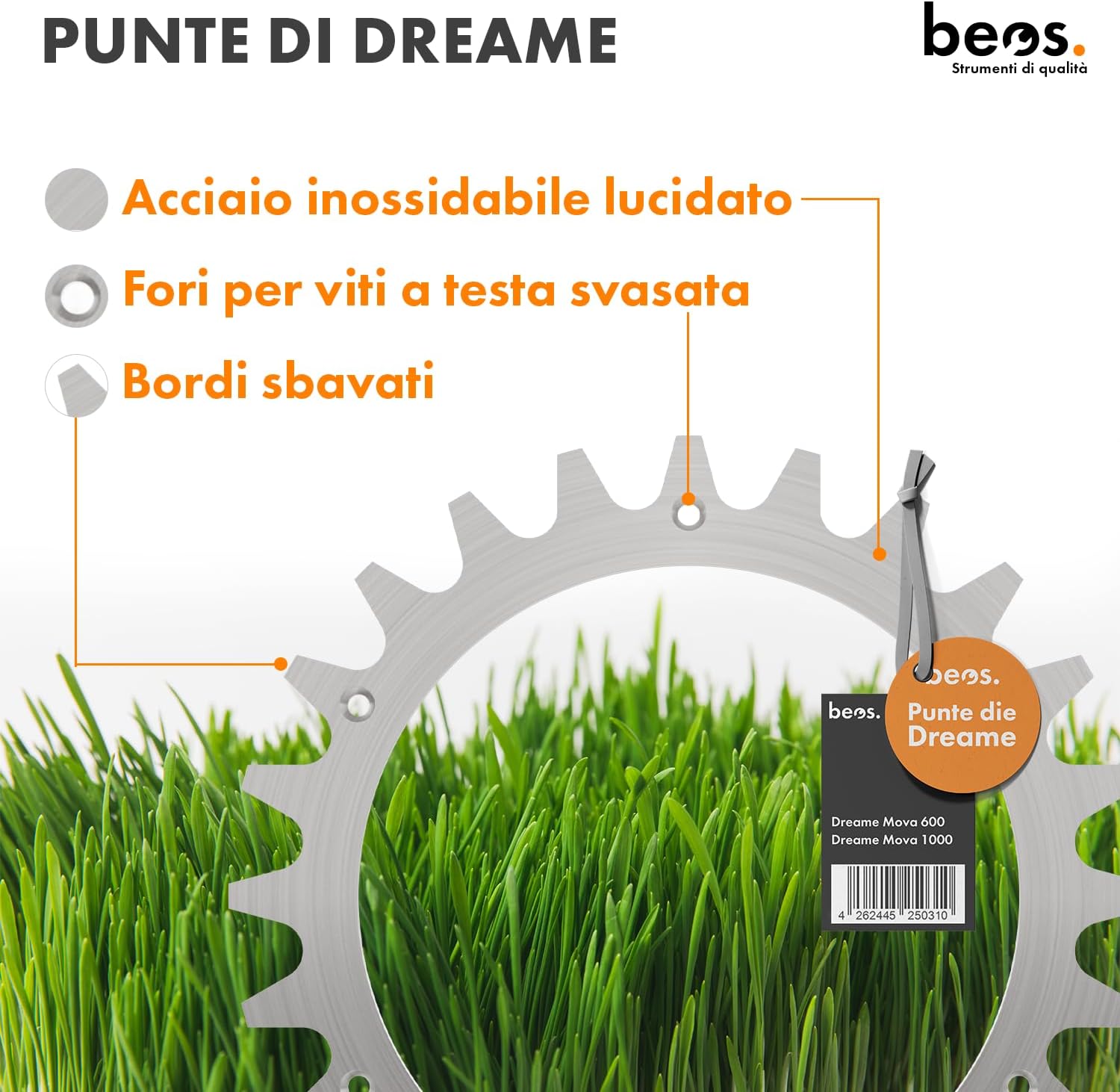 Thumbnail 5 de BEOS Spuntoni in acciaio inox Premium per Dreame Mova 600 e Mova 1000