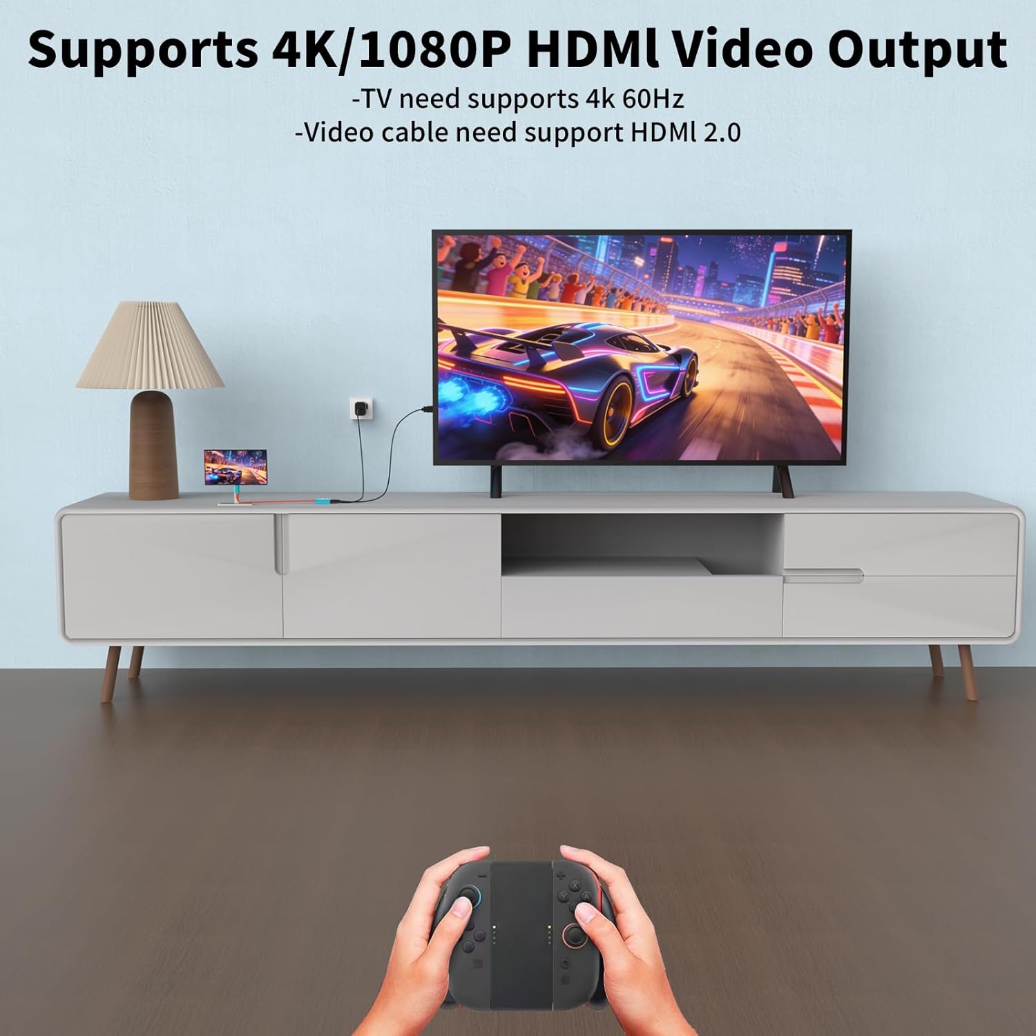 Thumbnail 2 de Reddening Switch 2 Dock with 60W Charger and HDMI Cable — Official-style replacement for NS2 Dock