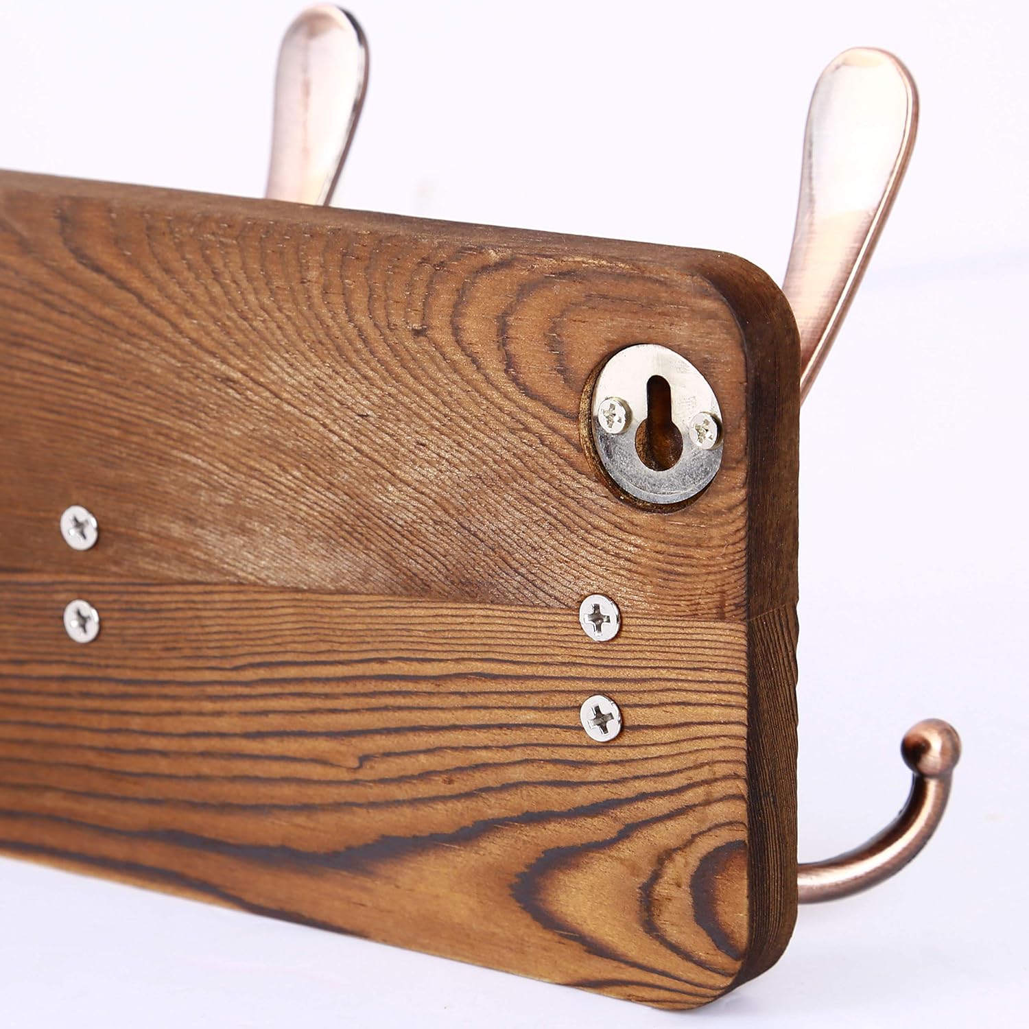 Detalle 2 de SKOLOO Wall-Mounted Coat Rack, Pine Wood