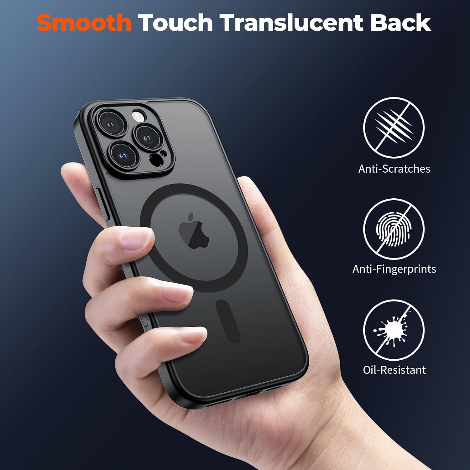 Detalle de SUPFINE Magnetic Case for iPhone 16 Pro with Camera Control Button and Full Camera + 9H Glass Screen Protector