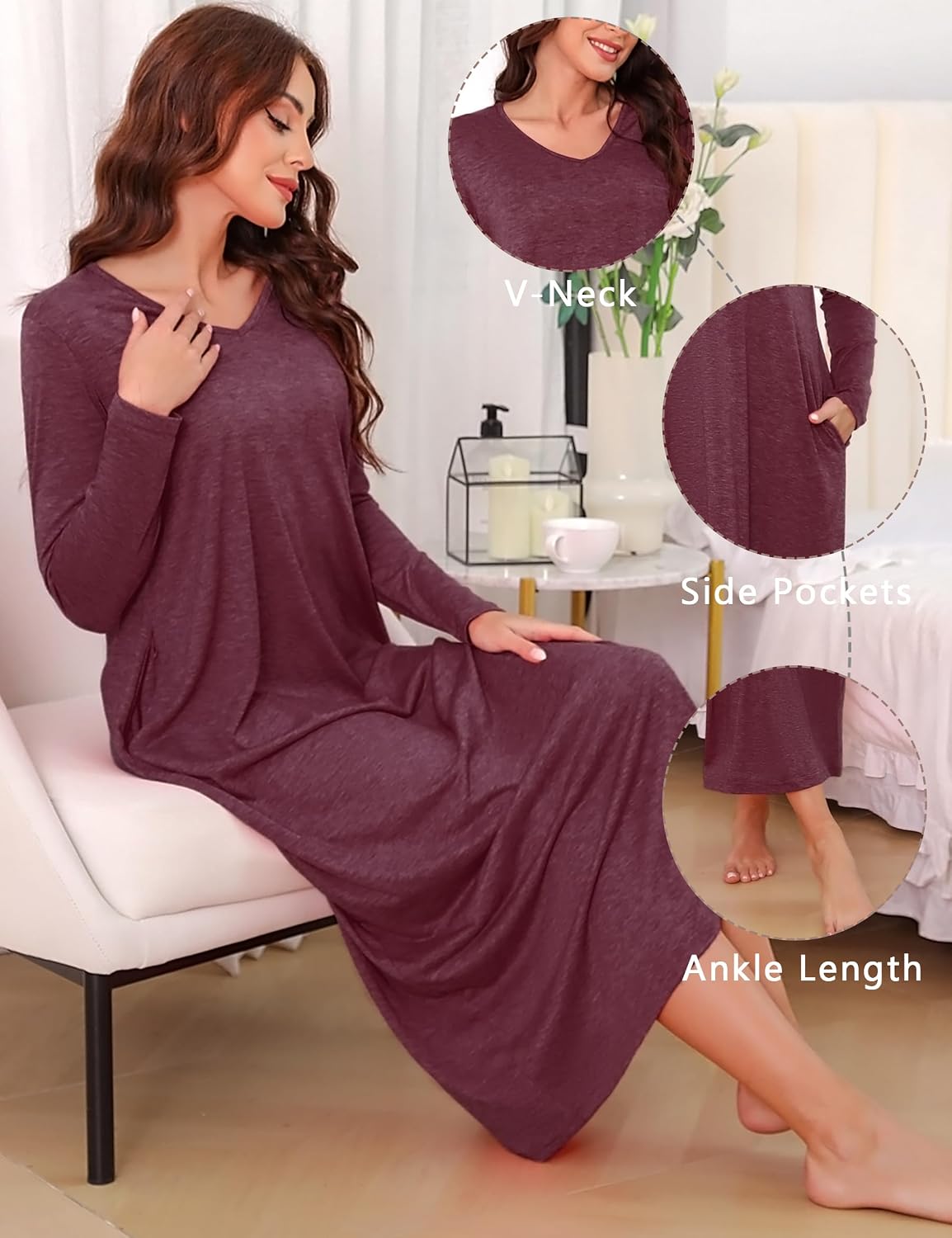 Thumbnail 4 de Sykooria Cotton Baggy Nightgown