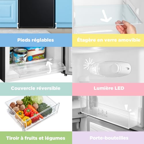 Thumbnail 4 de Comfee' 174L Frigo Congélateur – Réfrigérateur-congélateur 2 compartiments (115 L / 59 L) avec Low Frost