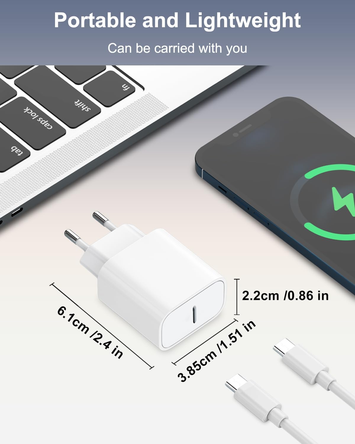 Thumbnail 5 de Cargador 20W USB‑C 2Pack con cable 2 m