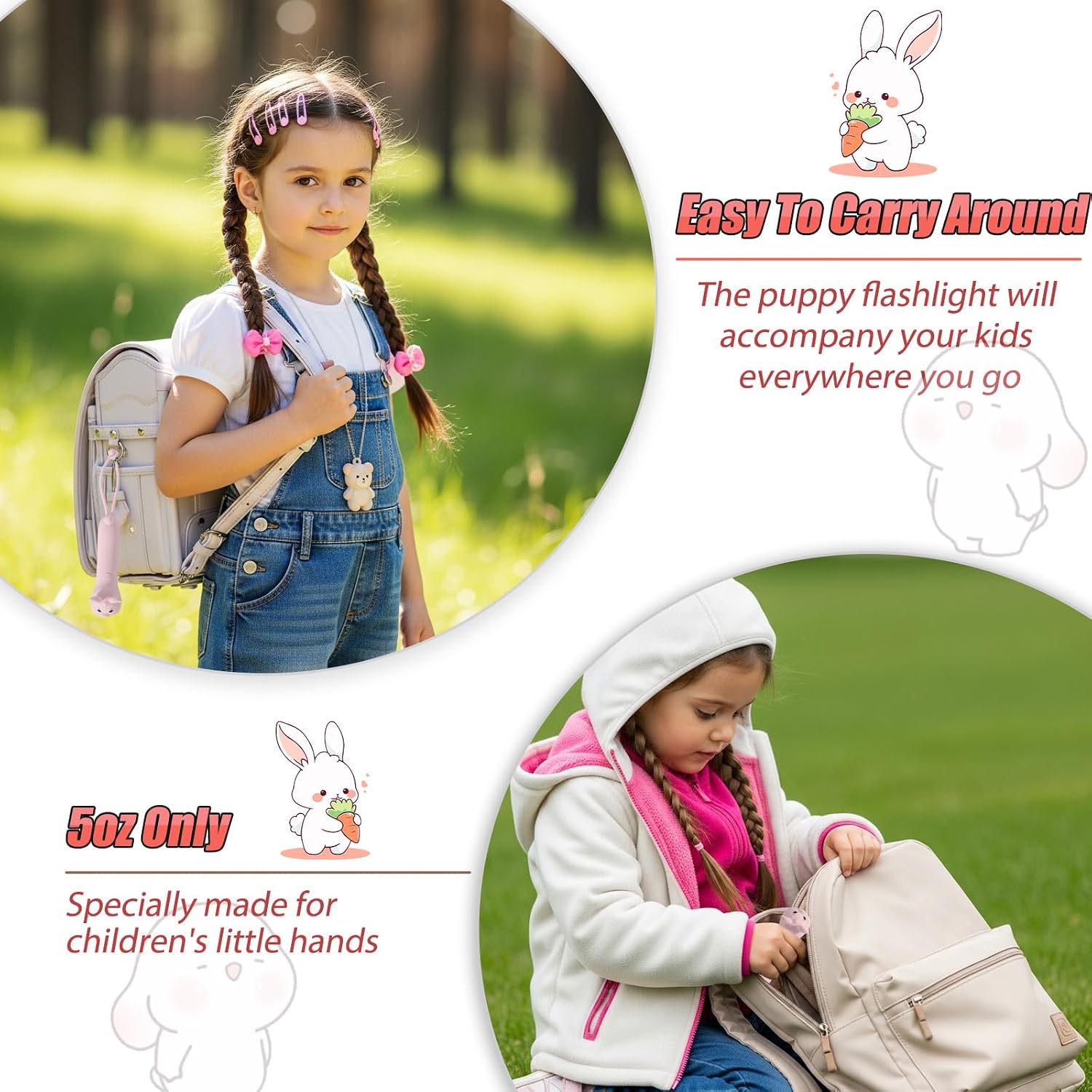 Thumbnail 2 de Rechargeable LED Bunny flashlight for kids