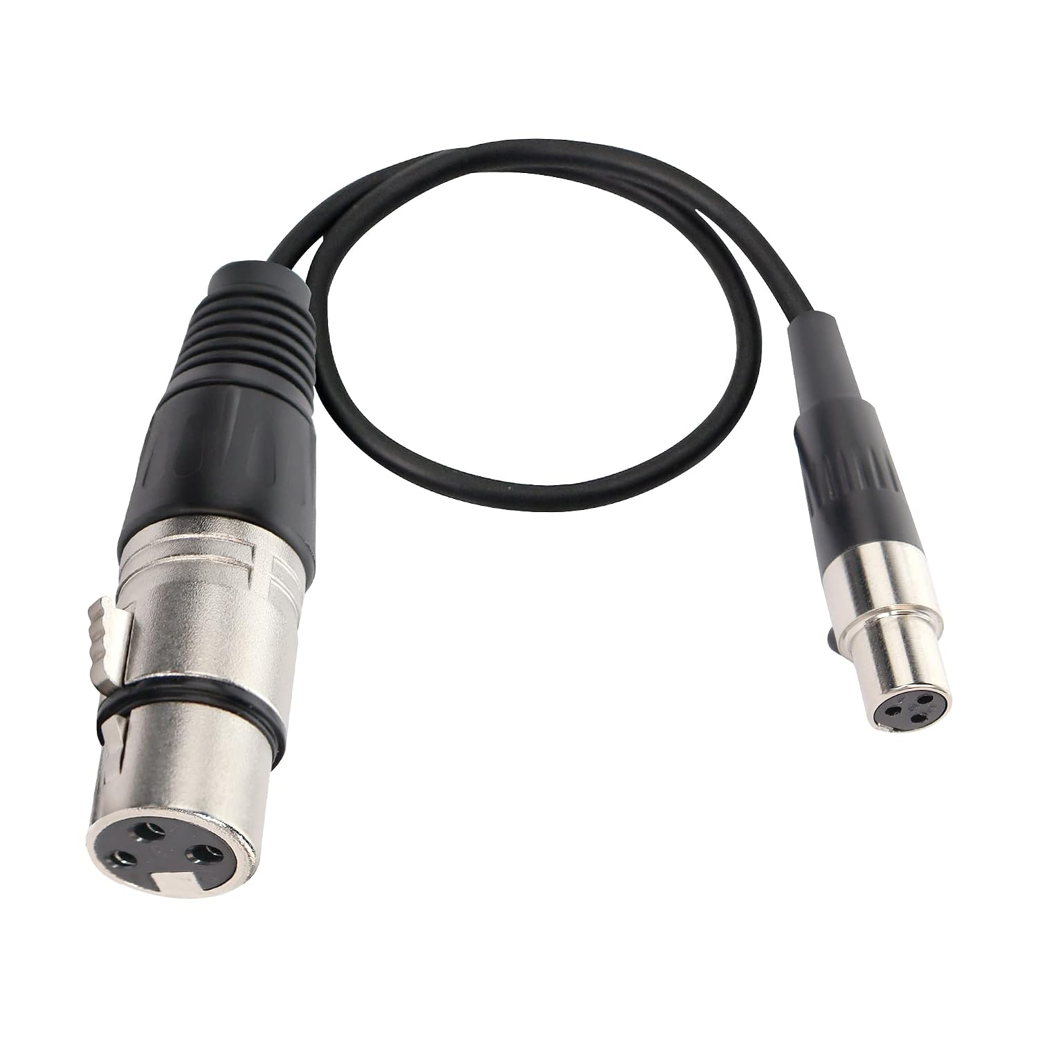 Detalle de MEIRIYFA Mini XLR Female to XLR Female Microphone Cable, 3-Pin, 1 ft