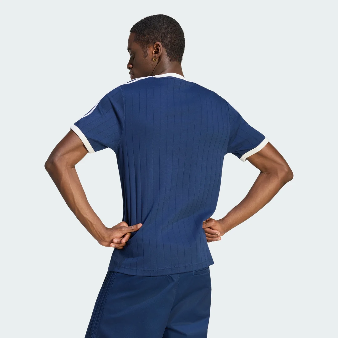 Thumbnail 1 de Camiseta Punto Calado 3 Stripes de Adidas - azul
