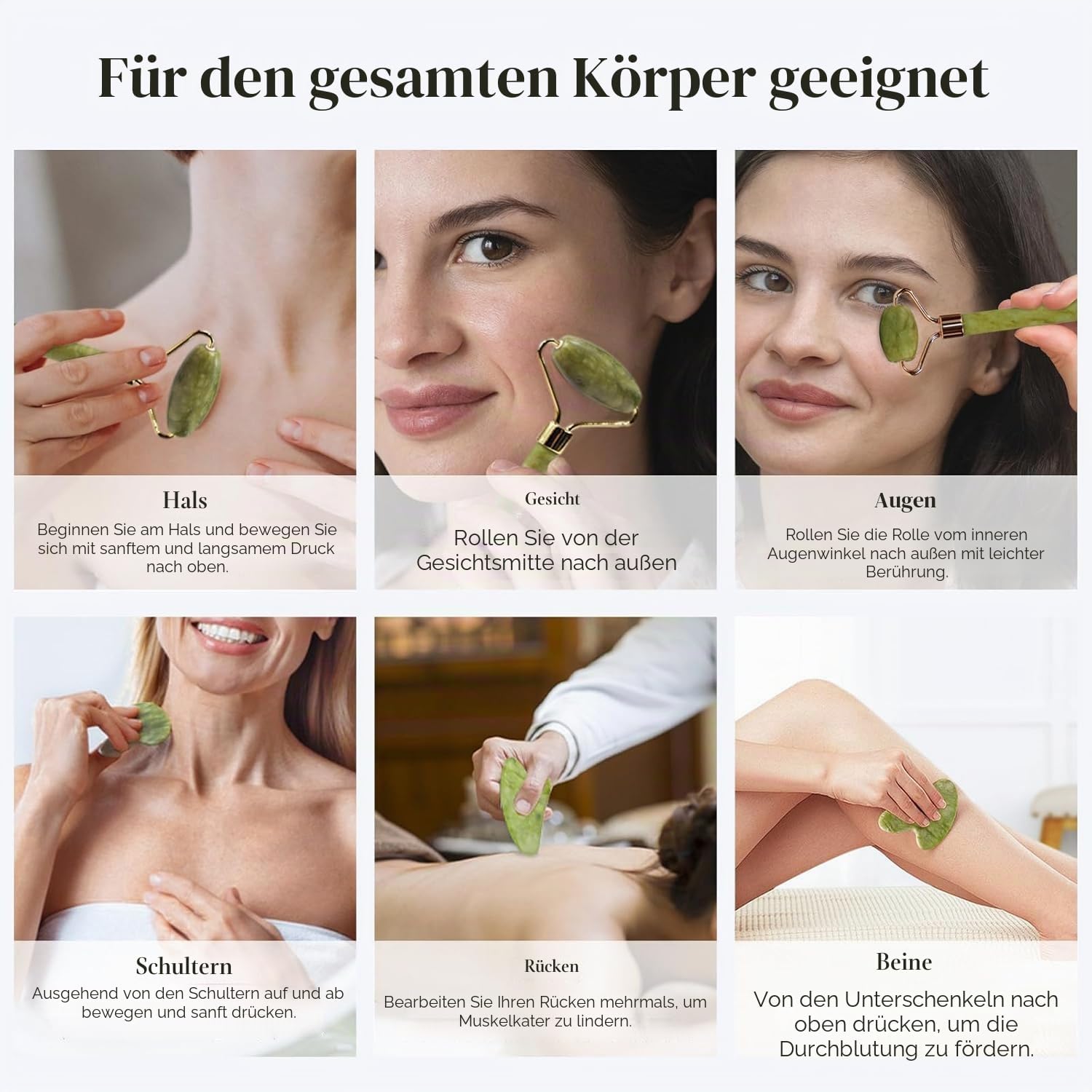Thumbnail 5 de BAIMEI Gua Sha und Jade Roller Gesichtstool