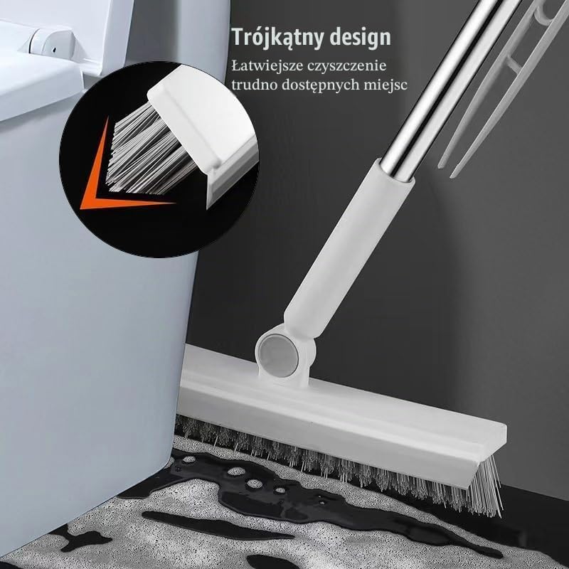 Detalle 2 de WANGDEFU WDF-TD1001-3-DE – szczotka do podłóg 3 w 1, teleskopowa 145 cm