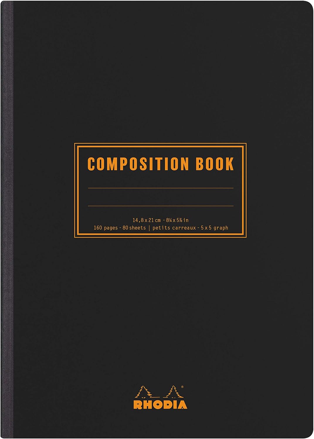Detalle de RHODIA 119228C Quaderno mOrobido dOroso telato - Composition Book Orange, B5, quadretti piccoli