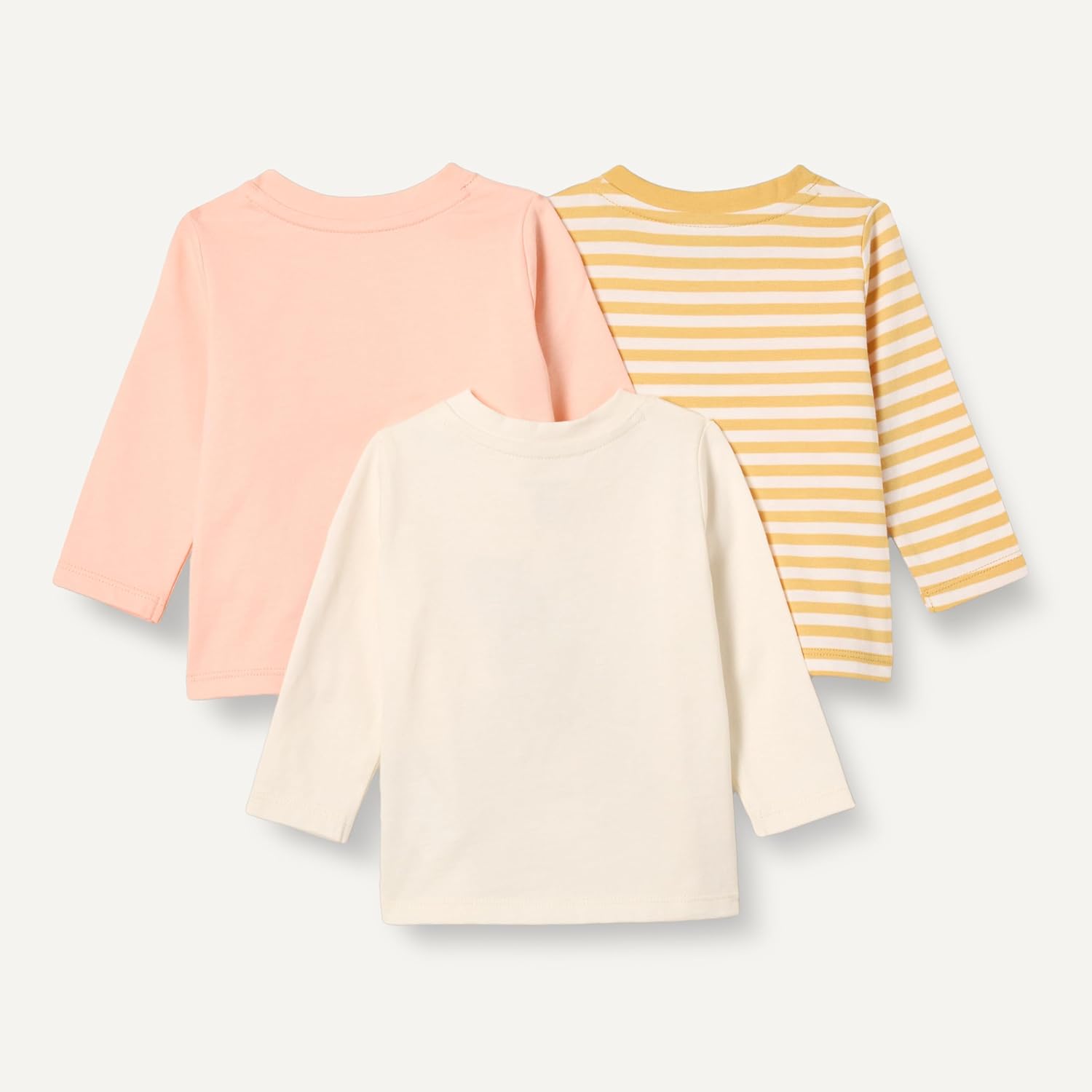 Detalle 2 de Amazon Essentials Unisex Babies' Relaxed-Fit 100% Cotton Long-Sleeve T-Shirts