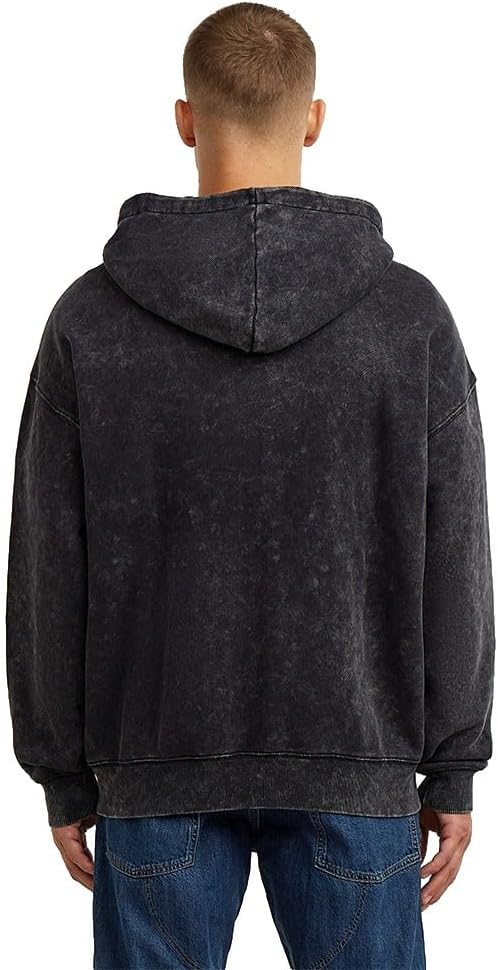 Detalle de G-Star Herren Washed Loose Full Zip HDD Hooded Sweatshirt – komfortabler Hoodie mit lässigem Look