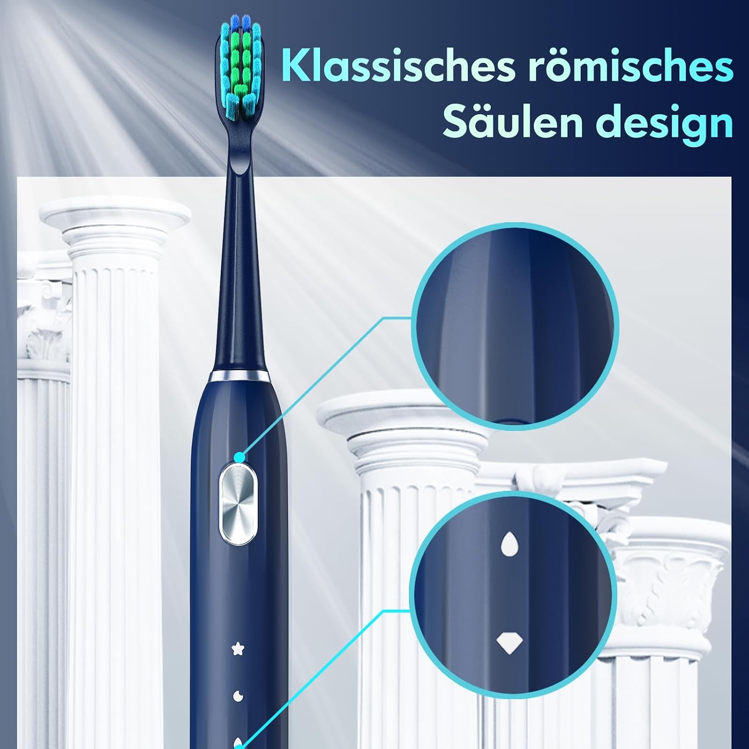 Thumbnail 2 de Dada-Tech Schallzahnbürste Blau 40.000 VPM