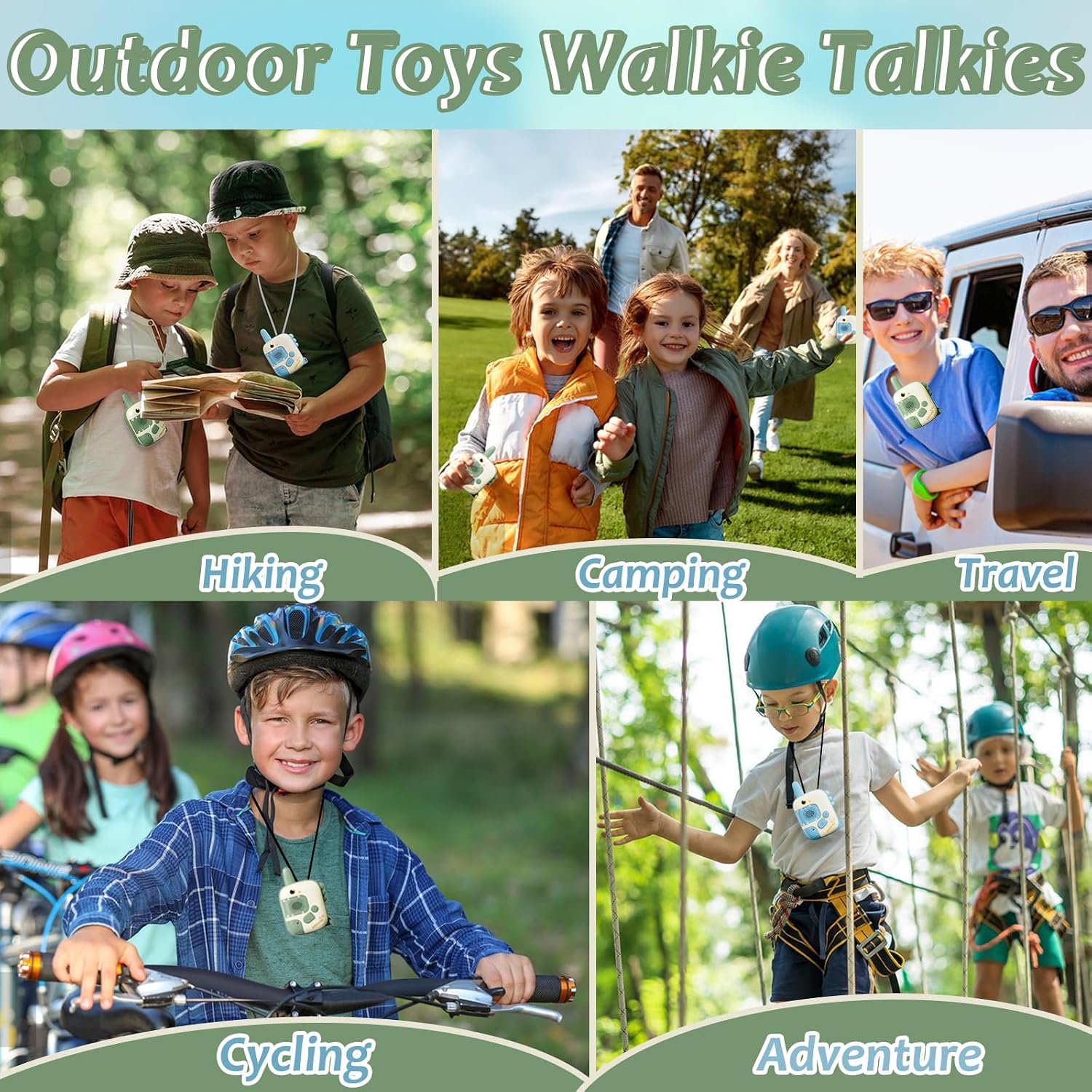 Thumbnail 4 de DQMOON Dinosaur Walkie Talkies 2-pack for Kids